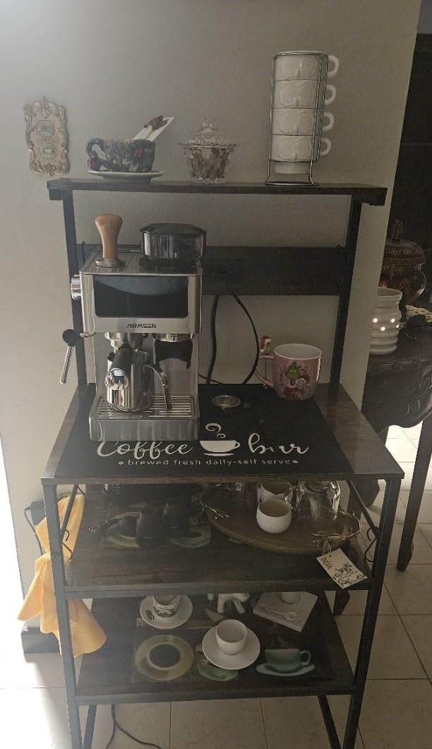 AIRMSEN Espresso Machines with Burr Grinder, 20 Bar, Milk Frother Steam Wand, Stainless Steel Coffee Maker for Home - Cappuccino Latte & Cold Brew Iced Coffee Maker & Americano Customer Review AIRMSEN Espresso Machines with Burr Grinder, 20 Bar, Milk Frother Steam Wand, Stainless Steel Coffee Maker for Home - Cappuccino Latte & Cold Brew Iced Coffee Maker & Americano - Customer Photo 2