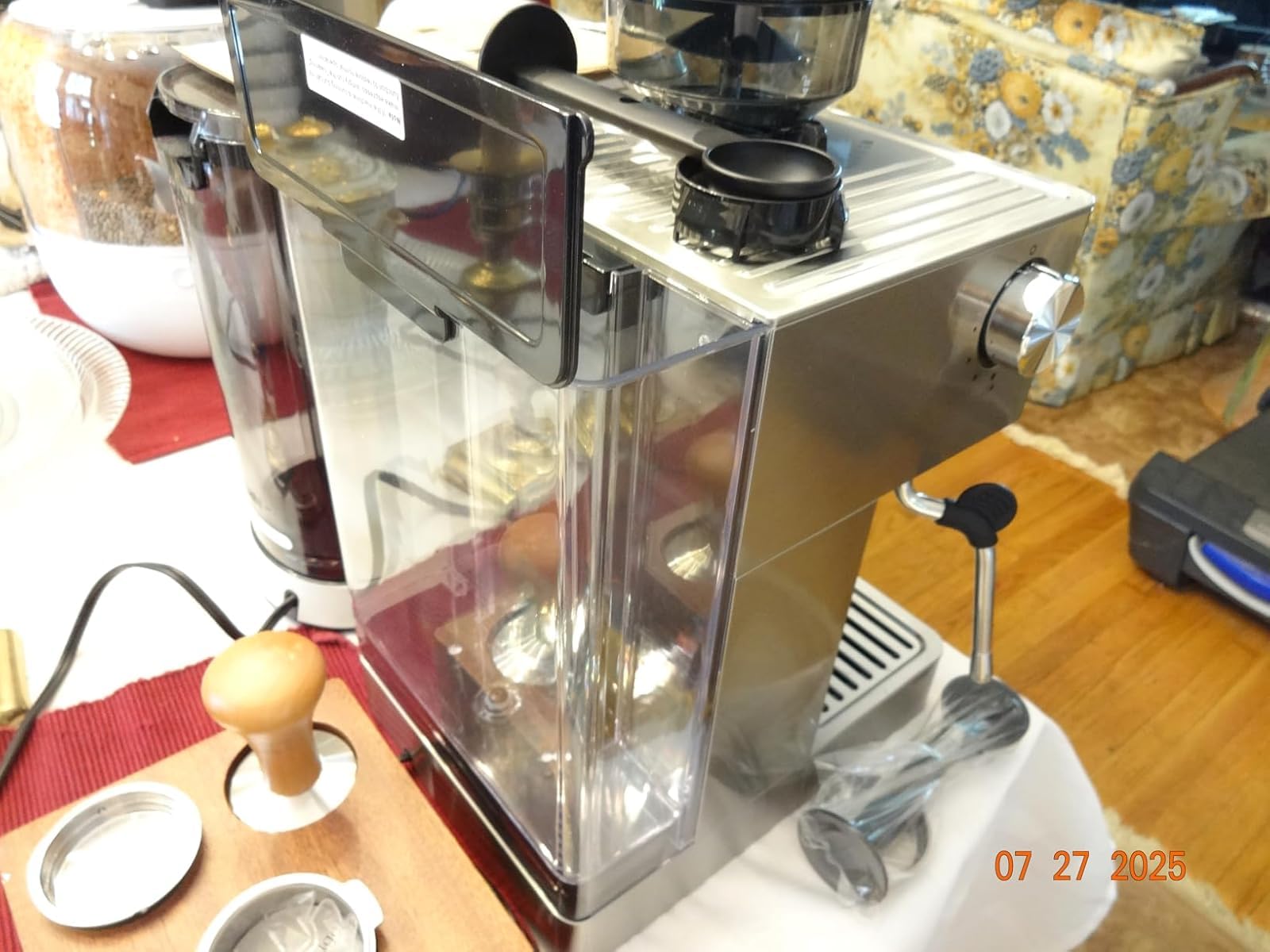 AIRMSEN Espresso Machines with Burr Grinder, 20 Bar, Milk Frother Steam Wand, Stainless Steel Coffee Maker for Home - Cappuccino Latte & Cold Brew Iced Coffee Maker & Americano Customer Review AIRMSEN Espresso Machines with Burr Grinder, 20 Bar, Milk Frother Steam Wand, Stainless Steel Coffee Maker for Home - Cappuccino Latte & Cold Brew Iced Coffee Maker & Americano - Customer Photo 4