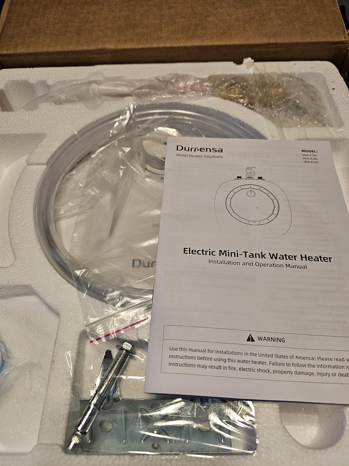 Water Heater Electric, 2.5 Gallons Mini-Tank Under Sink Instant Hot Water Heater, Point of Use for Kitchen/RV/Camper/Food Truck, Glass-Lined Tank (120V) Easy to Install Floor or Wall Mounted Customer Review Water Heater Electric, 2.5 Gallons Mini-Tank Under Sink Instant Hot Water Heater, Point of Use for Kitchen/RV/Camper/Food Truck, Glass-Lined Tank (120V) Easy to Install Floor or Wall Mounted - Customer Photo 2