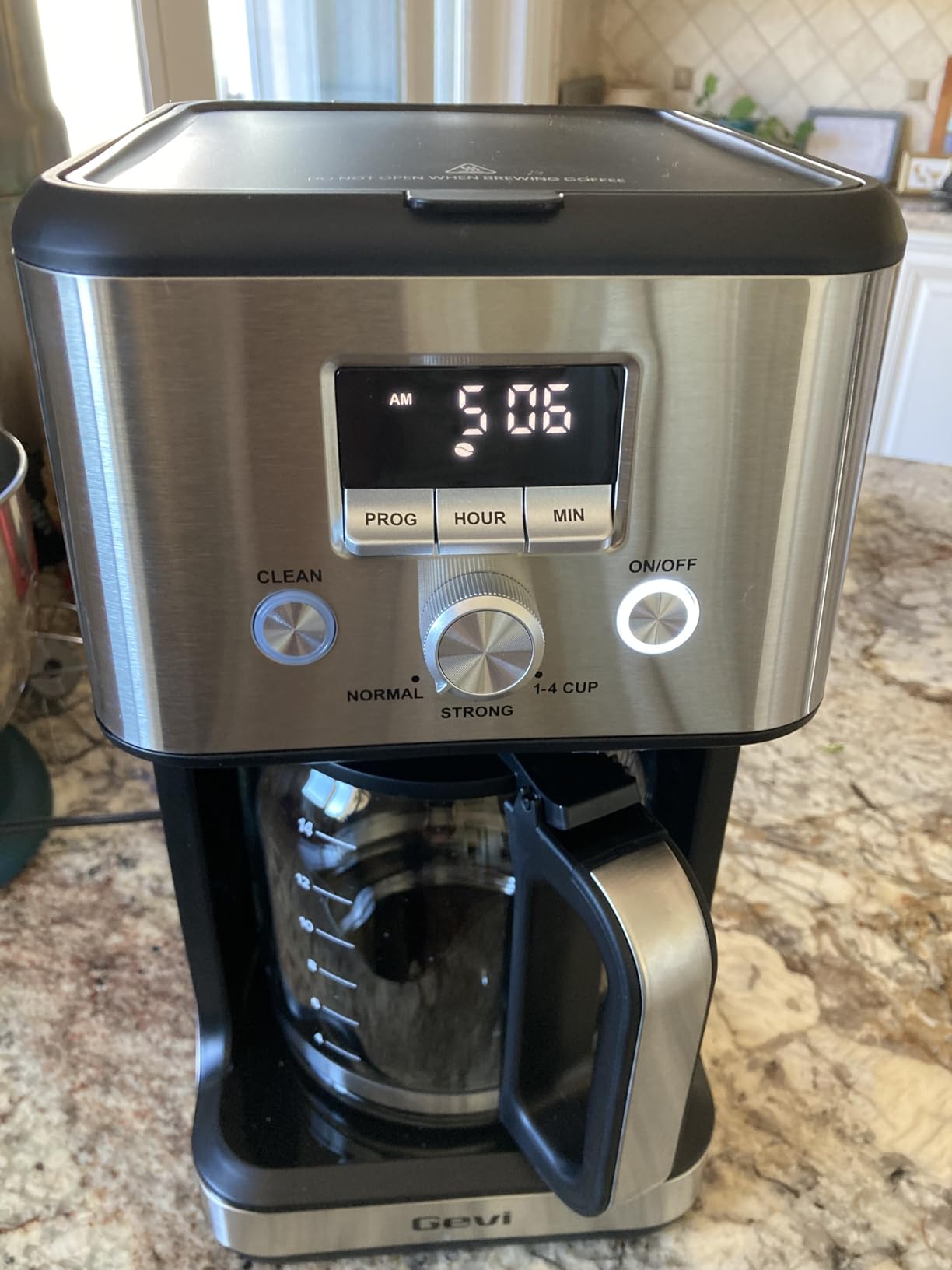 Gevi 14-Cup Programmable Coffee Maker, Drip Coffee Machine with Normal & Strong Brew for Home and Office, Glass Carafe, 2-Hour Keep Warm, Pause & Serve, Auto Shut Off, Silver Customer Review Gevi 14-Cup Programmable Coffee Maker, Drip Coffee Machine with Normal & Strong Brew for Home and Office, Glass Carafe, 2-Hour Keep Warm, Pause & Serve, Auto Shut Off, Silver - Customer Photo 2