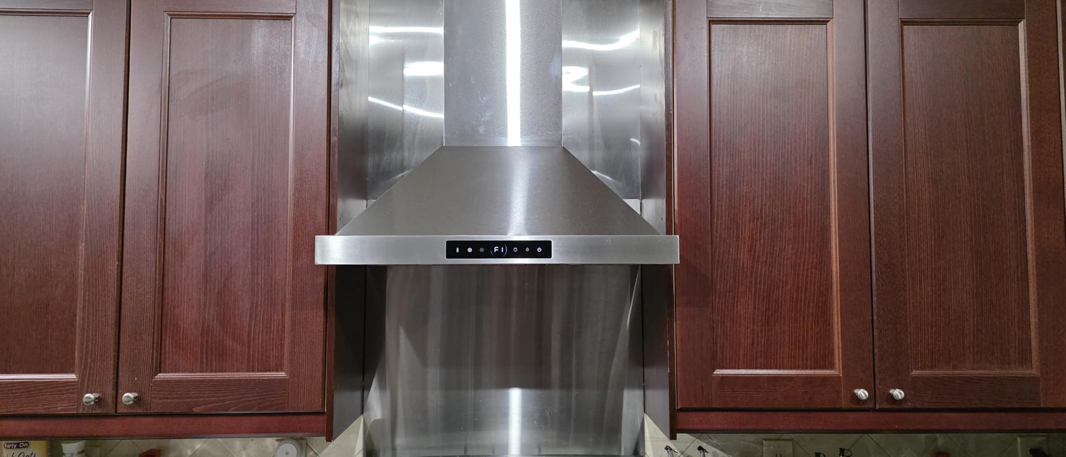 30 inch Under Cabinet Range Hood 1200 CFM with 4-Speed Gesture Sensing & Touch Control, Stainless Steel Kitchen Stove Vent Hoods with 2 LED Lights, Time Setting, Dishwasher-Safe Baffle Filters Customer Review 30 inch Under Cabinet Range Hood 1200 CFM with 4-Speed Gesture Sensing & Touch Control, Stainless Steel Kitchen Stove Vent Hoods with 2 LED Lights, Time Setting, Dishwasher-Safe Baffle Filters - Customer Photo 1