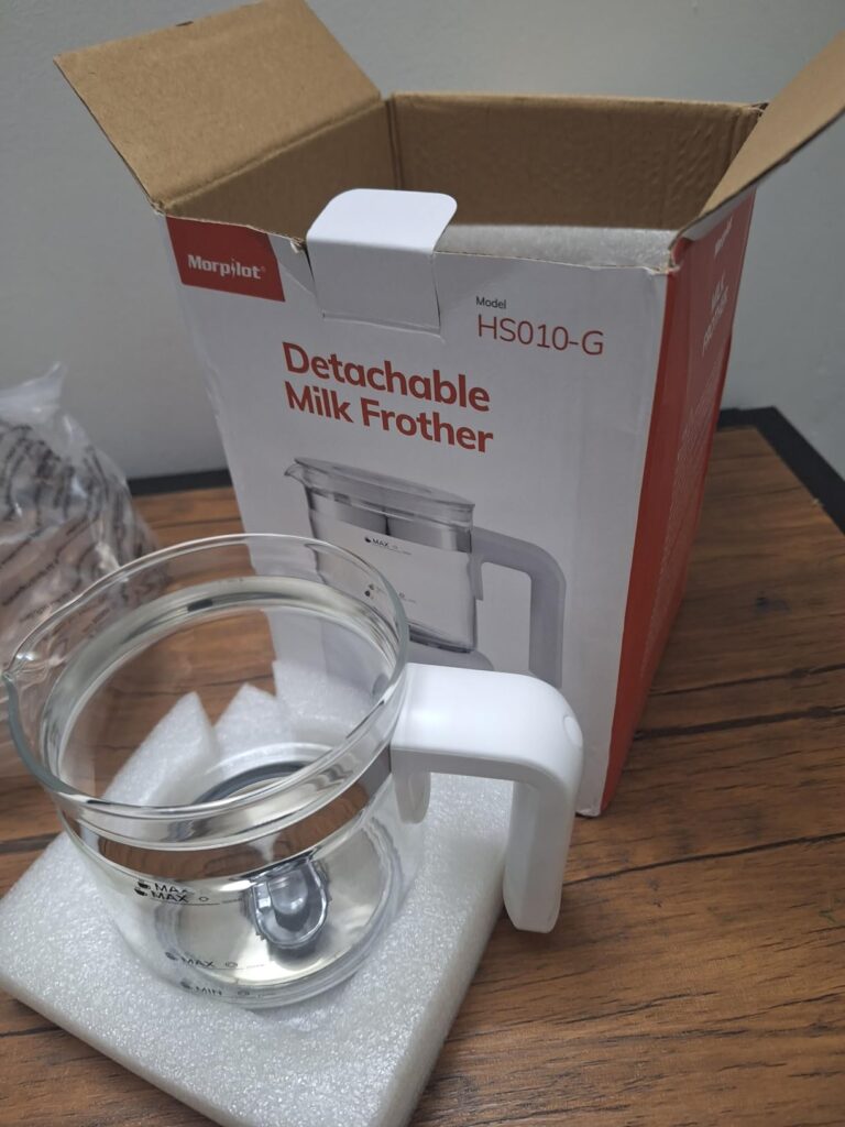 Large Electric Milk Frother and Steamer, 16.9oz/500ml Milk Steamer and Frother for Latte or Hot Chocolate, Dishwasher Safe, BPA Free, 6 Functions, Enjoy Perfect Milk Froth in 2 Min (White-Glass) Customer Review Best Milk Steamer and Frother
