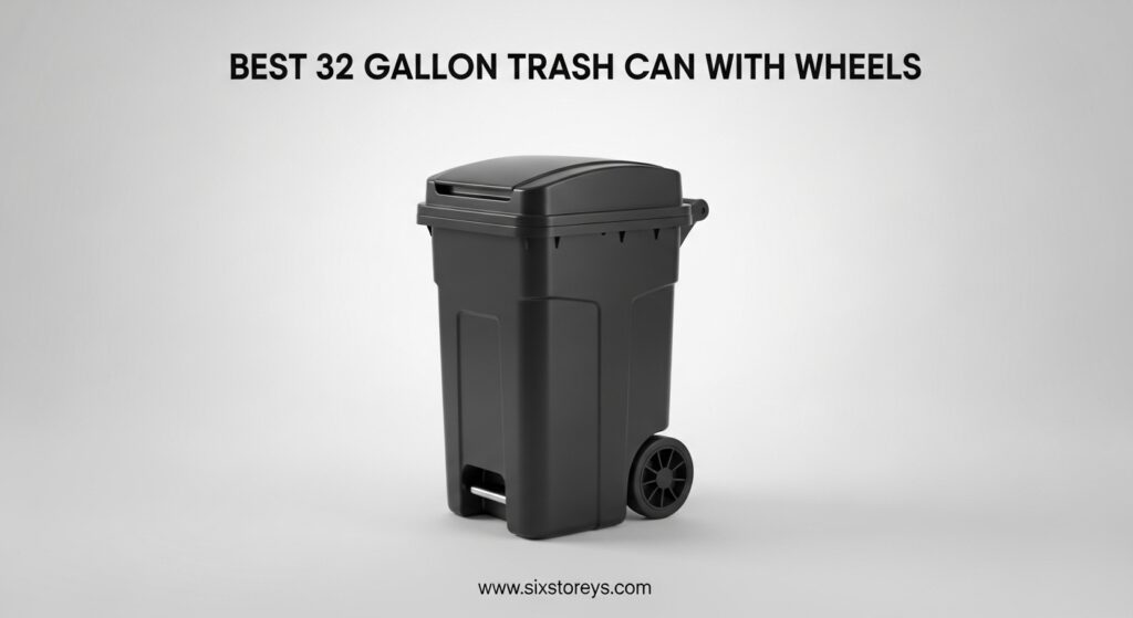 Current image: Best 32 Gallon Trash Can With Wheels