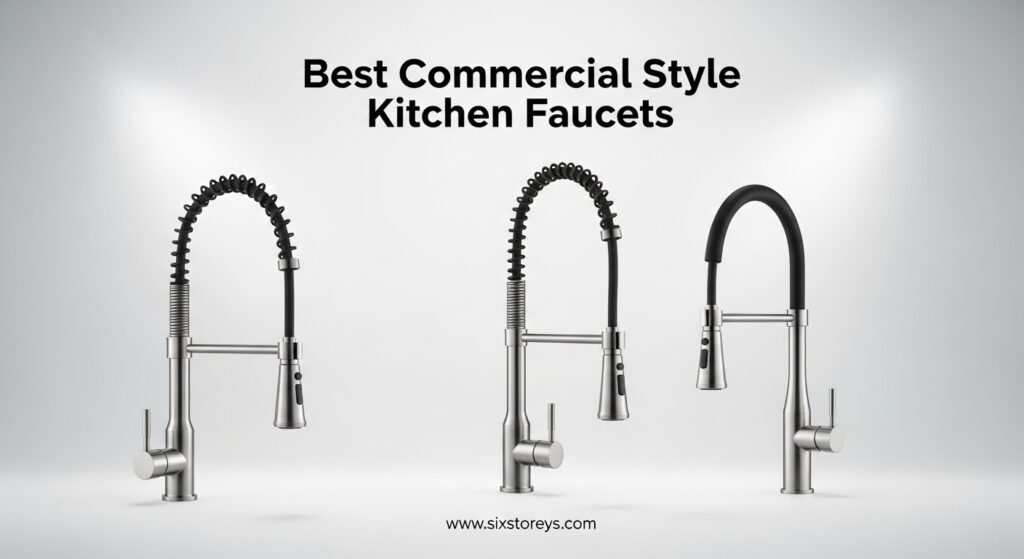 The current image has no alternative text. The file name is: Best-Commercial-Style-Kitchen-Faucets.jpeg