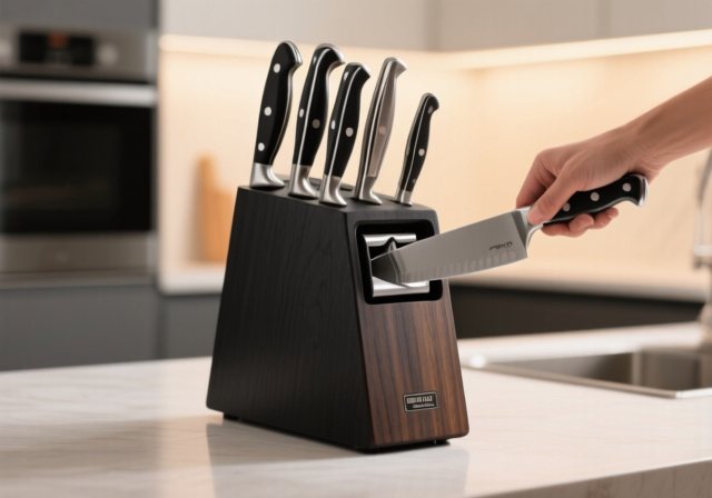 Best Kitchen Knife Set With Sharpener: 10 Sets Tested by Experts - sixstoreys