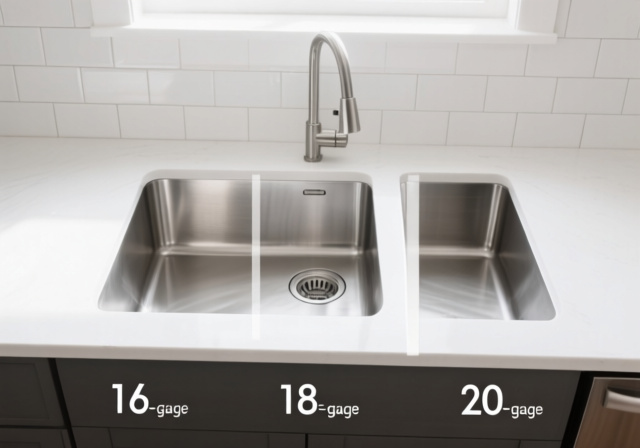 Best Stainless Steel Gauge For Kitchen Sink: 16 vs 18 vs 20 Gauge - sixstoreys