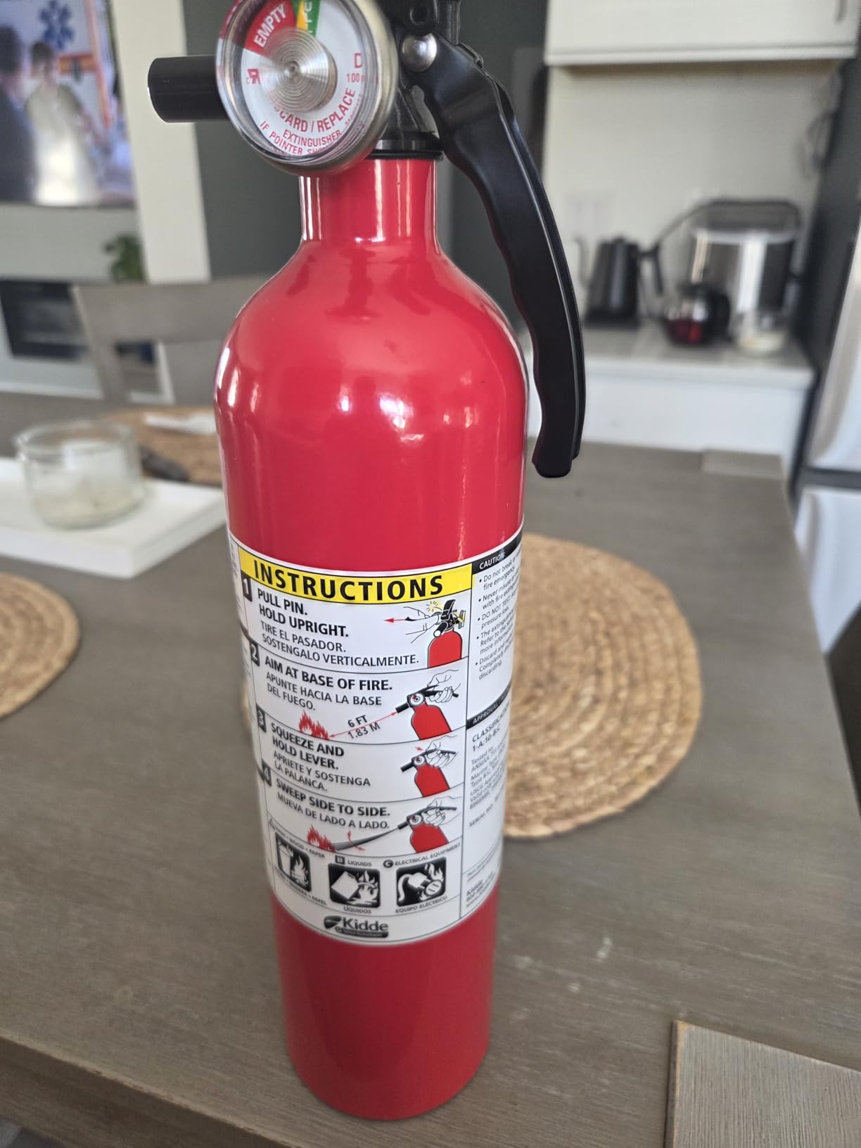 Kidde, FA110G, Multi Purpose Fire Extinguisher for Home, Office, Dorm, Residential, 1A10BC customer photo 1