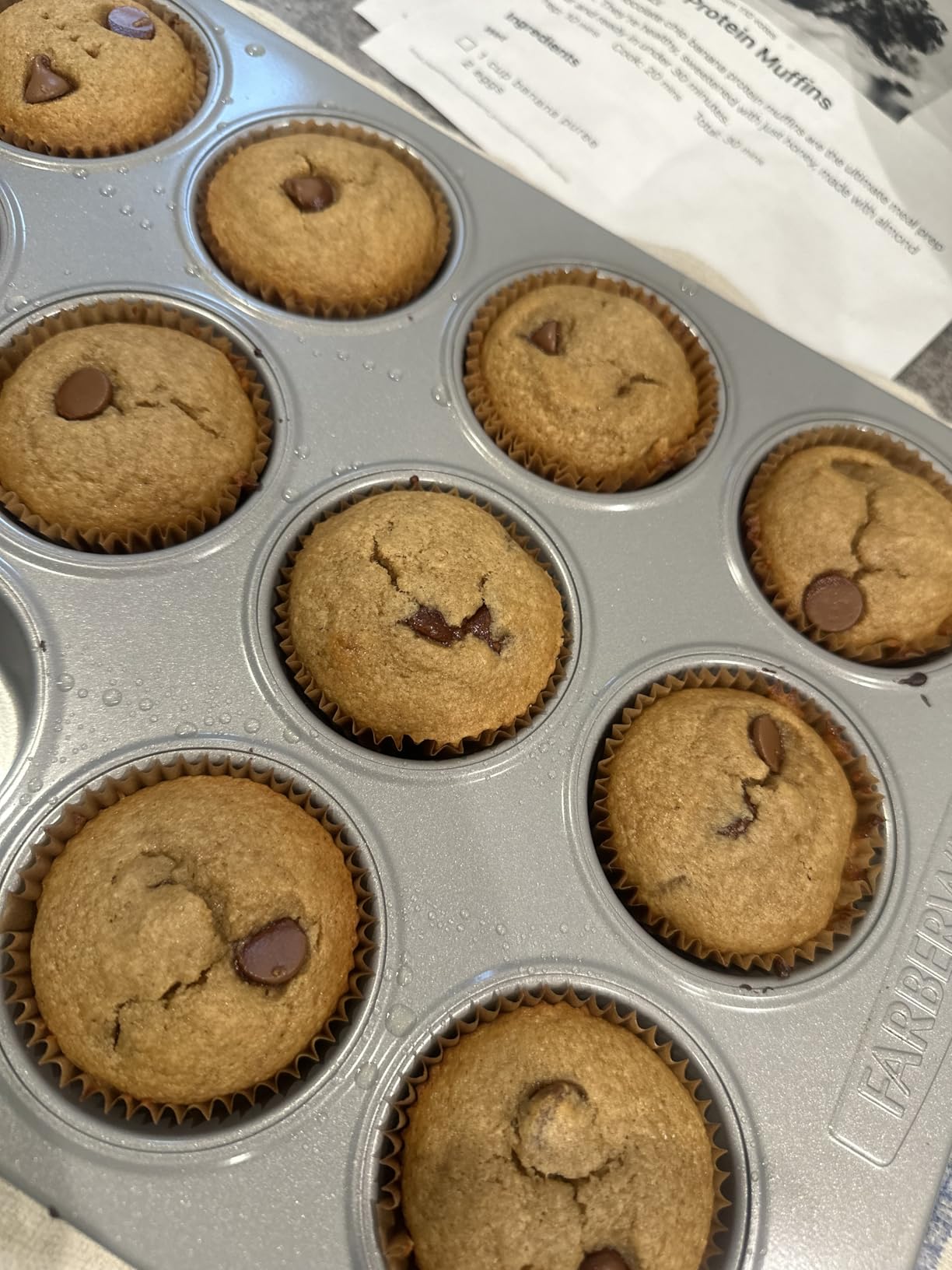Farberware 12-c. Nonstick Nonstick Bakeware Muffin Pan, Gray customer photo 1
