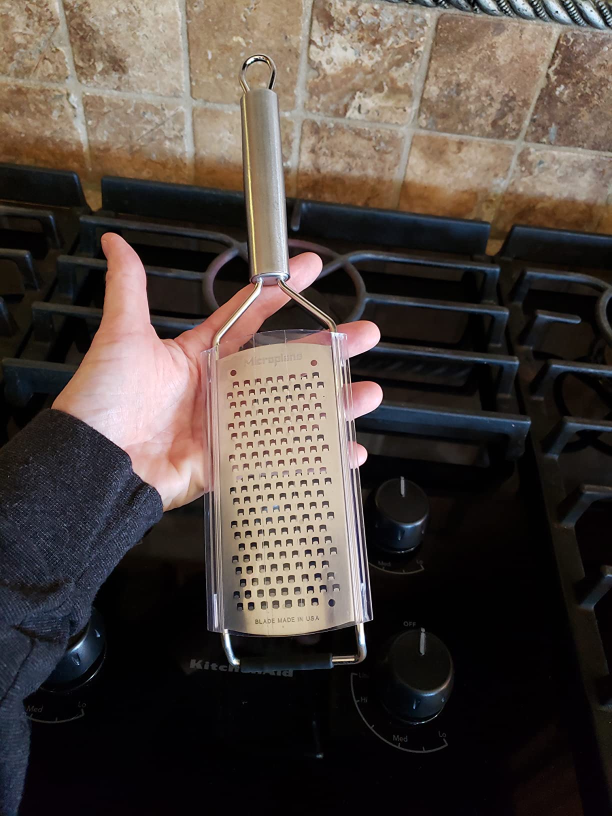 Microplane Professional Series Kitchen Grater Ribbon Blade for Hard Cheese, Apple, Carrot, Zucchini and Chocolate with Stainless Steel Blades - Made in USA customer photo 1