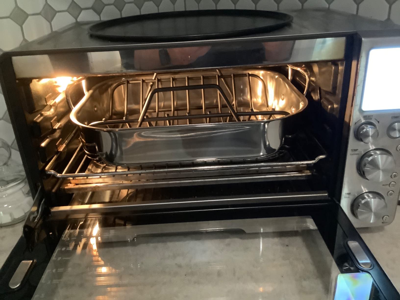 All-Clad Specialty Stainless Steel Roaster and Nonstick Rack 16x13x5 Inch Oven Broiler Safe 600F Roaster Pan, Pots and Pans, Bakeware, Turkey, Silver customer photo 2