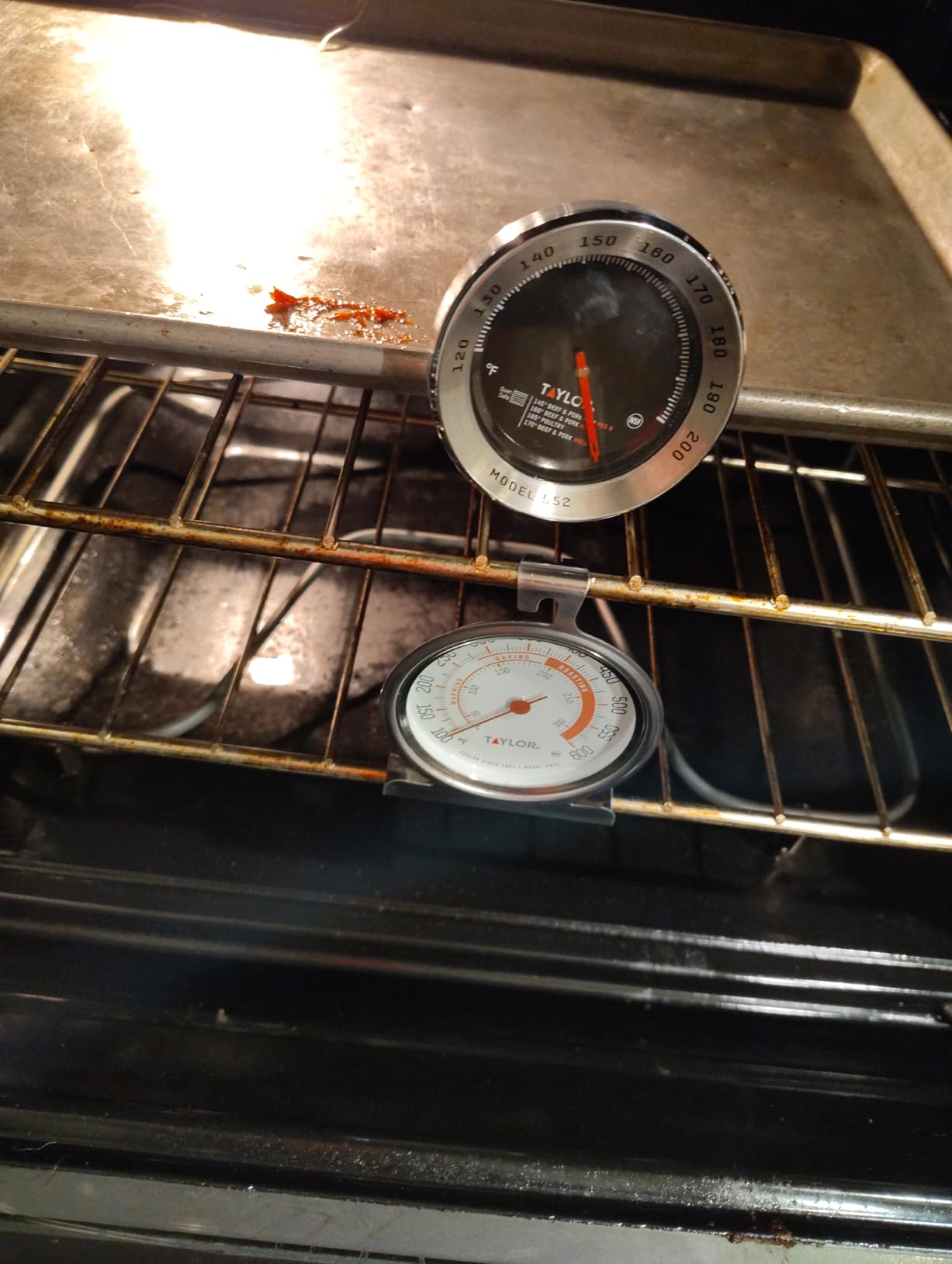 Taylor Precision Products Large Dial Thermometer, Silver customer photo 2