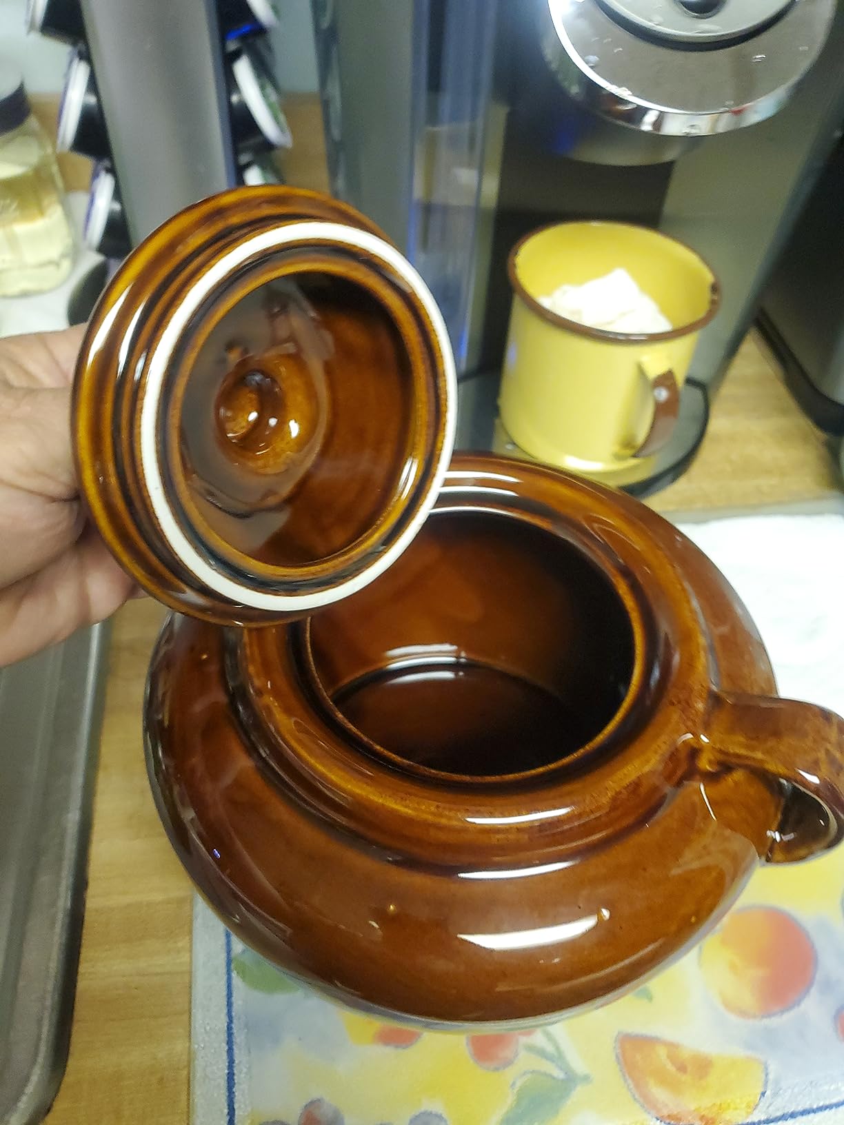 Fox Run 0350 Stoneware Bean Pot, 9.75