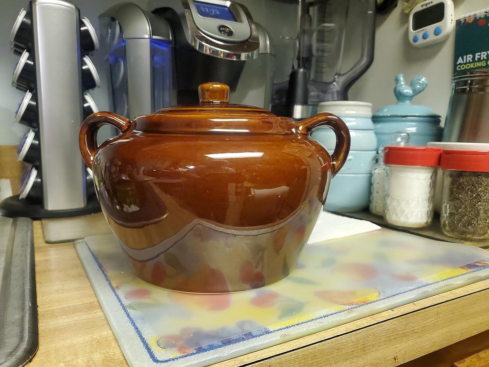 Fox Run 0350 Stoneware Bean Pot, 9.75