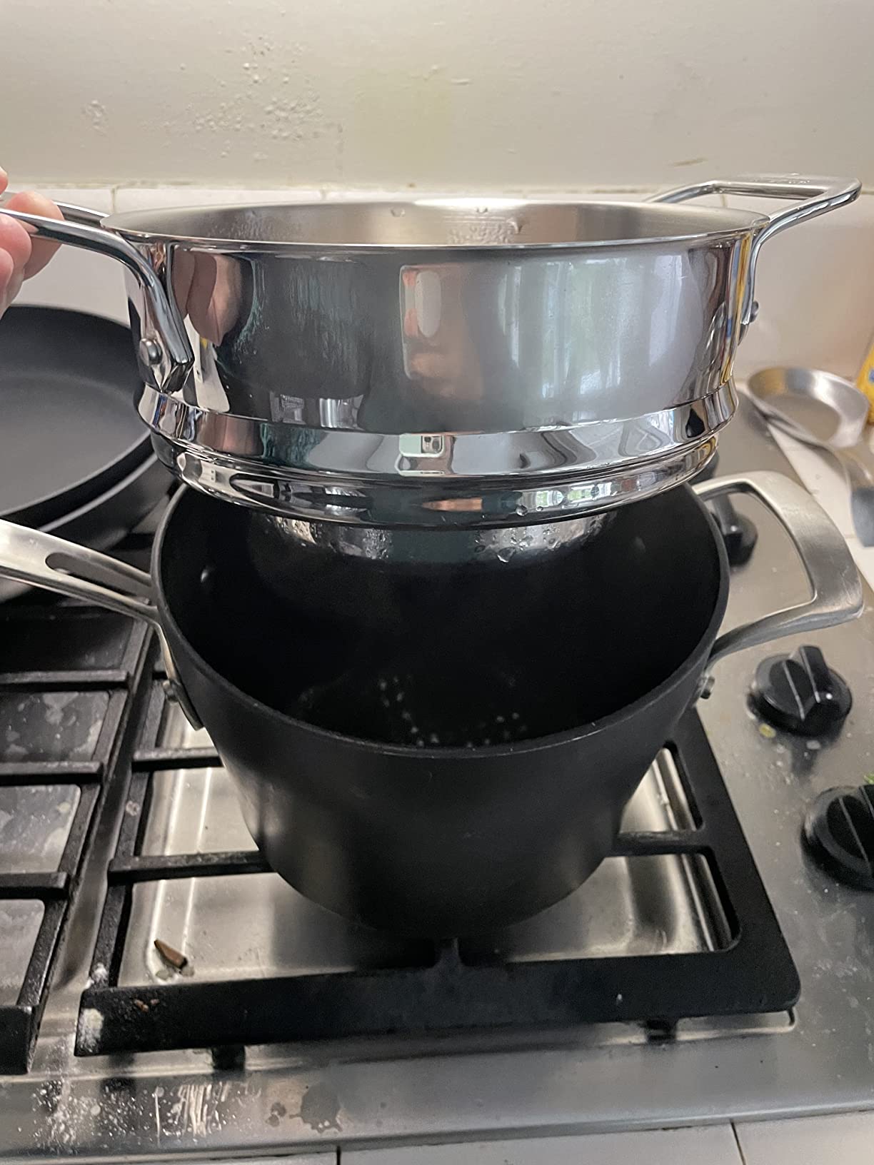 All-Clad Specialty Stainless Steel Universal Steamer for Cooking 3 Quart Food Steamer, Steamer Basket Silver customer photo 2