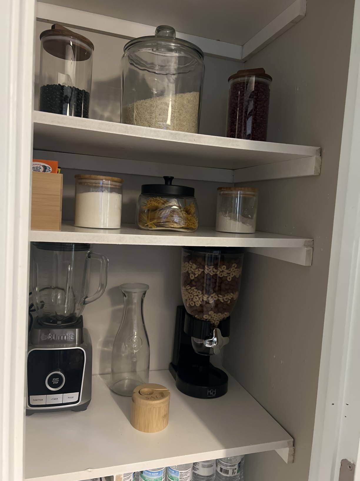 Honey-Can-Do Dry Food Dispenser, Single Control, Black/Chrome customer photo 1