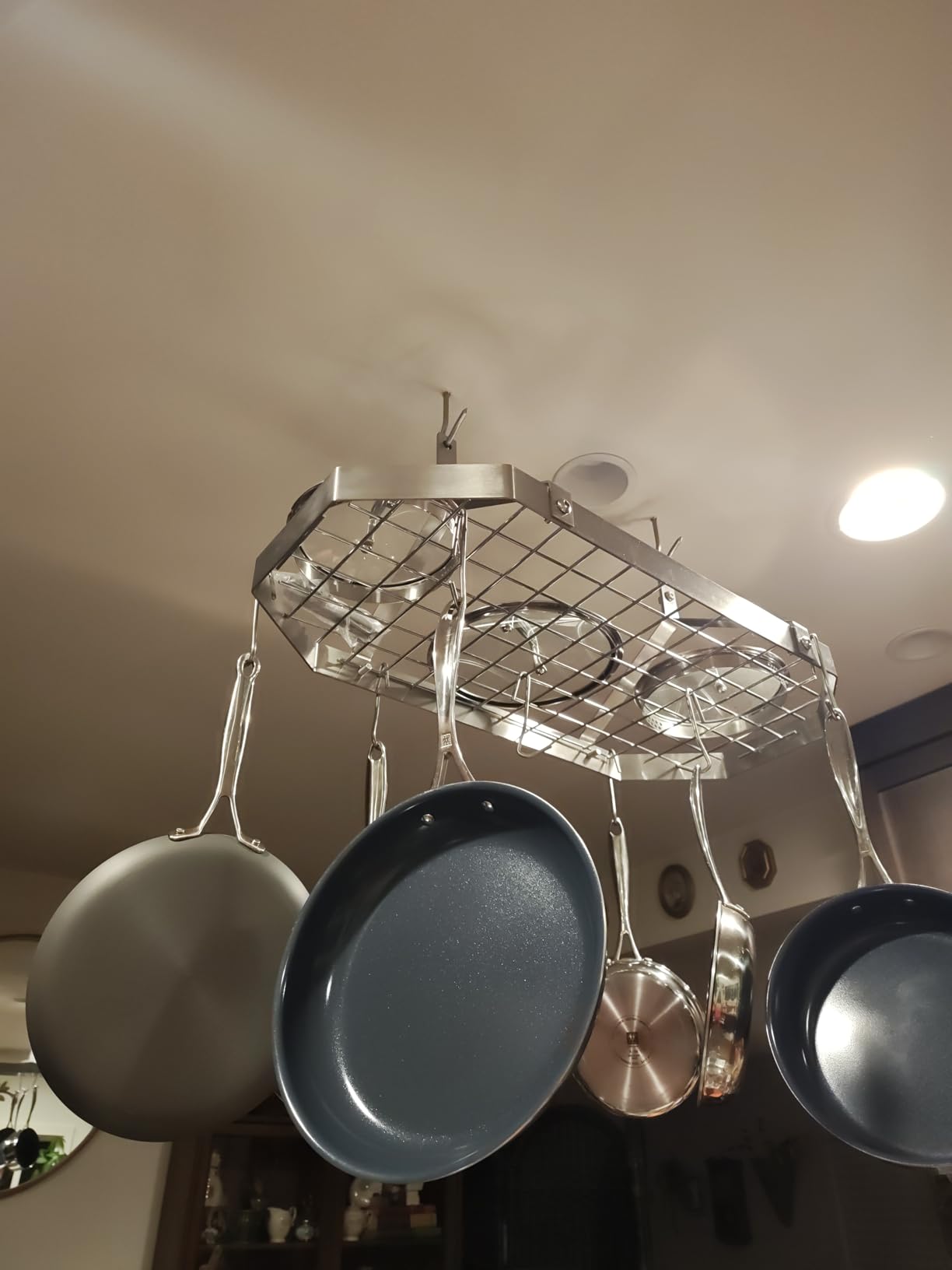 Cuisinart Octagonal Hanging Cookware Rack,Stainless steel customer photo 2