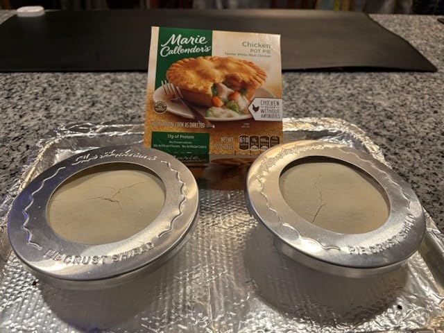 Mrs. Anderson's Baking Pie Crust Protector Shield, Fits Up To 8-Inch Pie Plates, Prevents Over-Browning And Spills customer photo 2