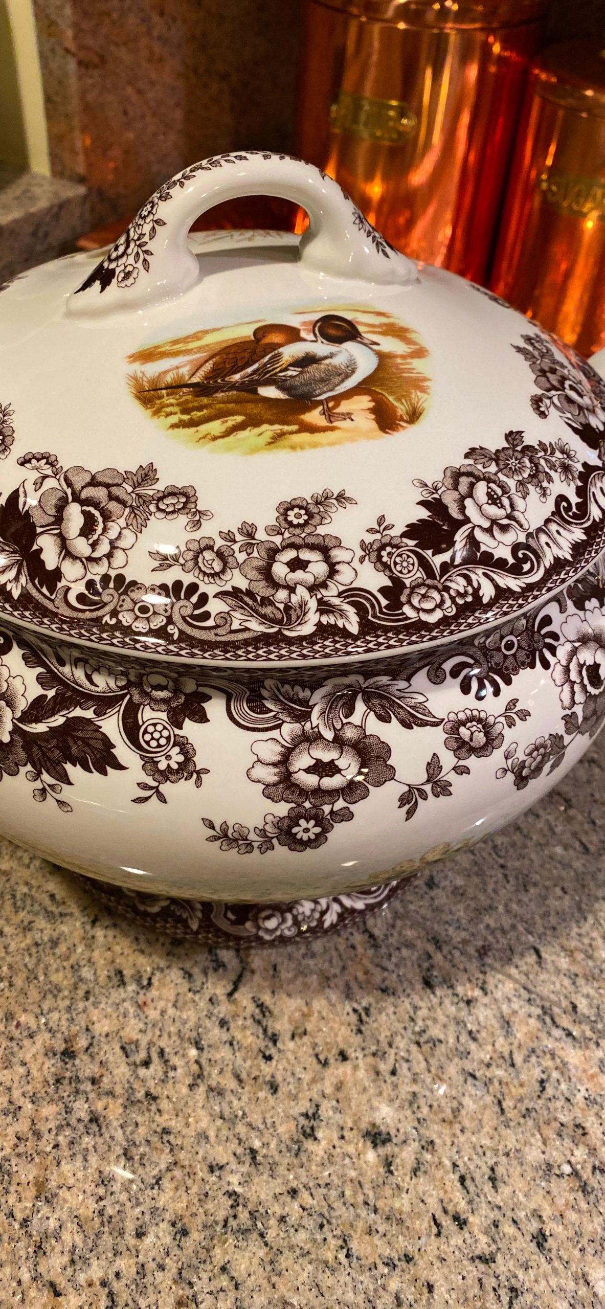 Spode Woodland Covered Soup Tureen with Rabbit, Quail, and Pintail customer photo 2