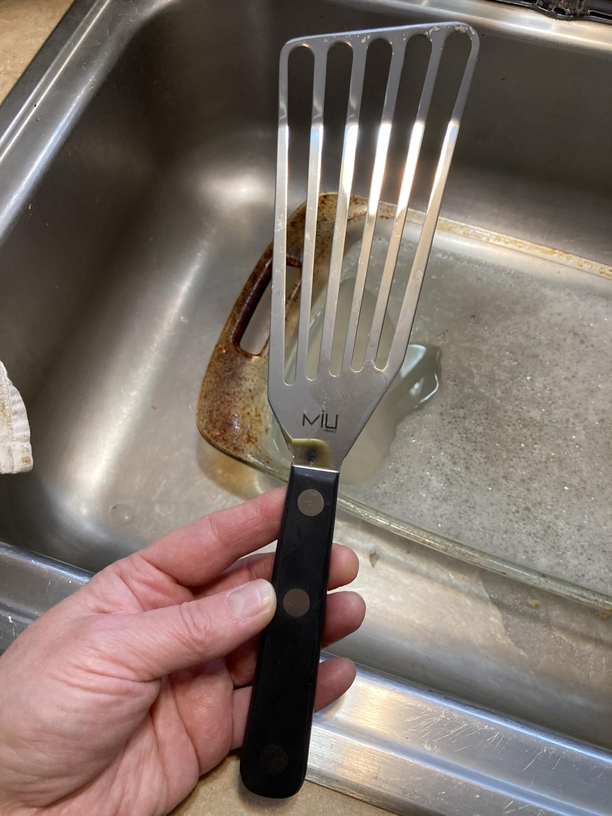 MIU Fish Spatula Stainless Steel, Flexible, Polished Metal, Corrosion Resistant customer photo 1