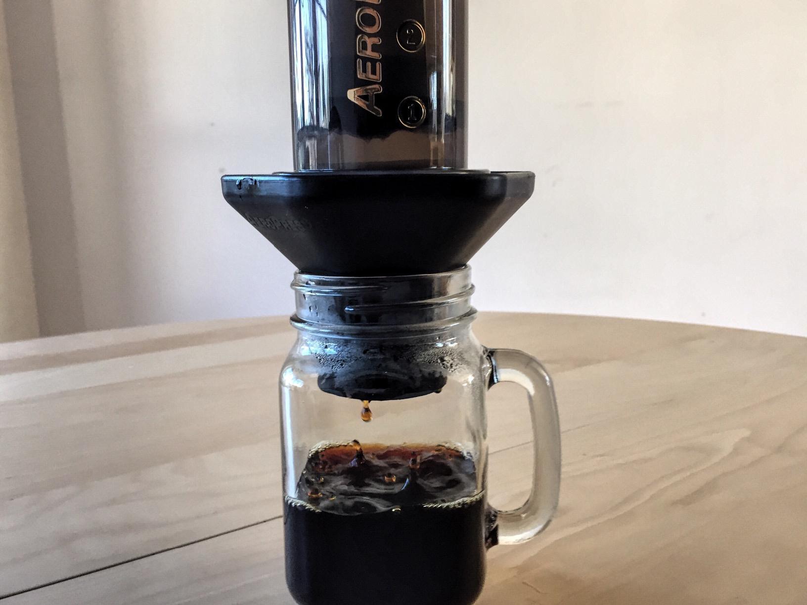 AeroPress Original Coffee and Espresso-style Maker, Barista Level Portable Coffee Maker with Chamber, Plunger, & Filters, Quick Coffee and Espresso Maker customer photo 1