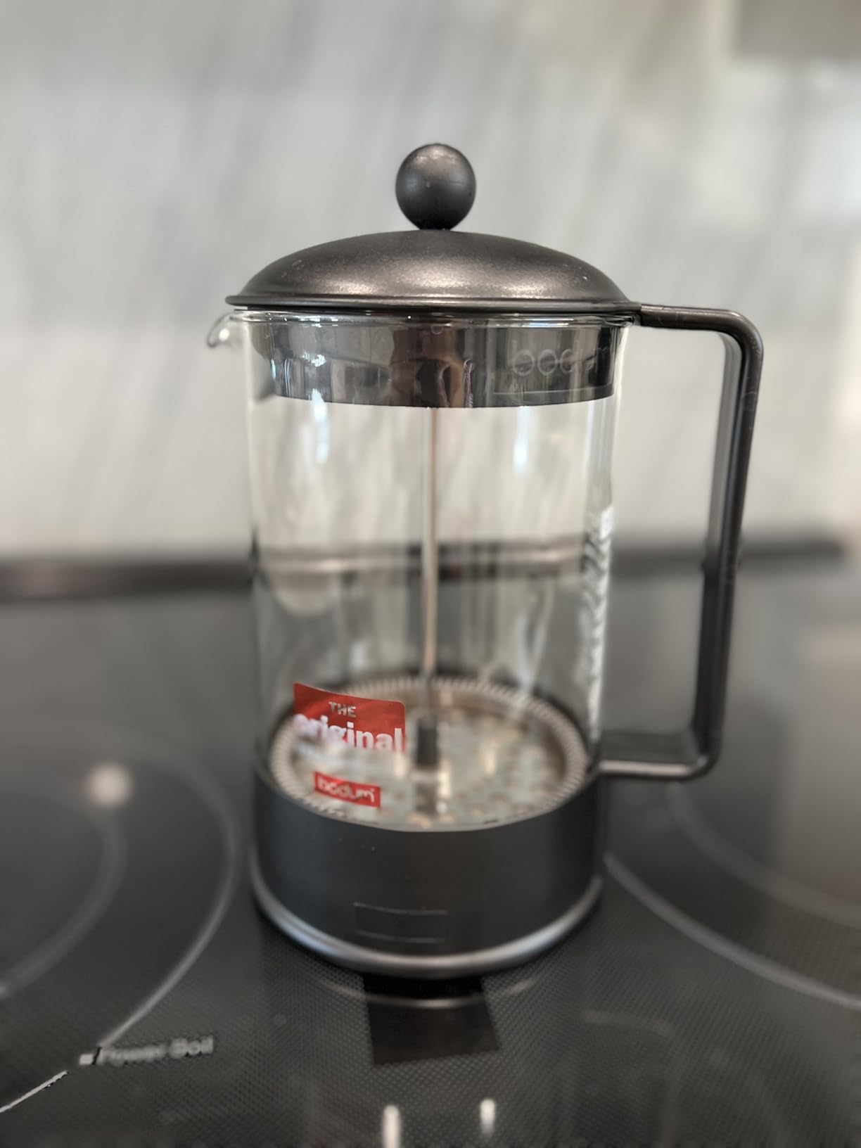 Bodum 34oz Brazil French Press Coffee Maker, High-Heat Borosilicate Glass, Black - Made in Portugal customer photo 1