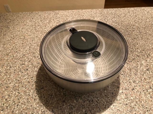 OXO Steel Salad Spinner customer photo 1