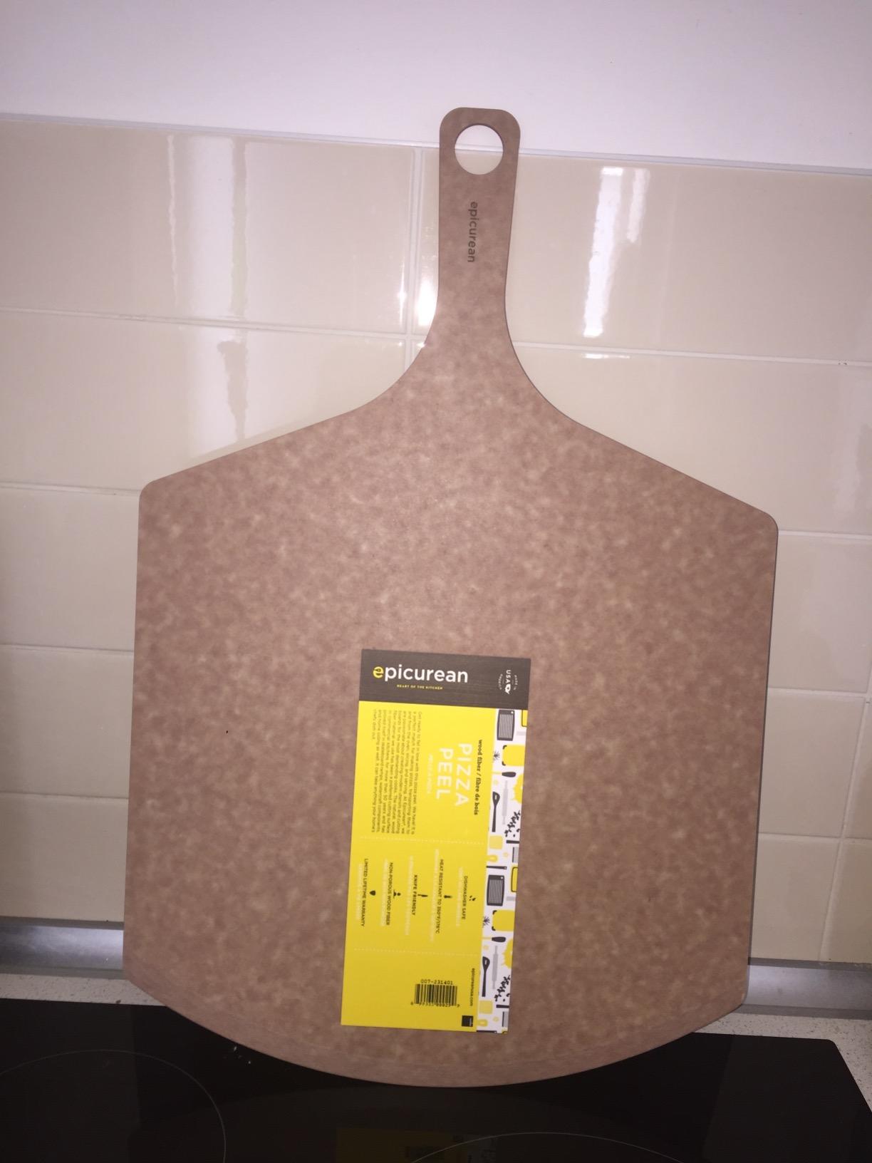Epicurean Pizza Peel, 21-Inch by 14-Inch, Natural customer photo 2