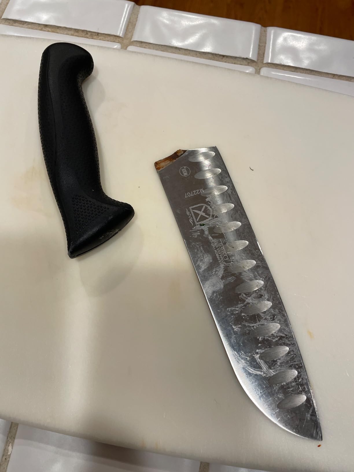 Mercer Culinary M22707 Millennia Black Handle, 7-Inch Granton Edge Santoku Knife customer photo 1