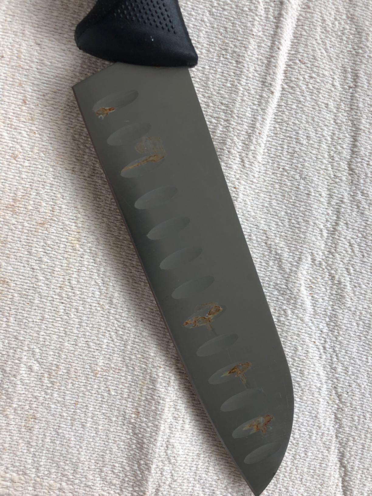Mercer Culinary M22707 Millennia Black Handle, 7-Inch Granton Edge Santoku Knife customer photo 2