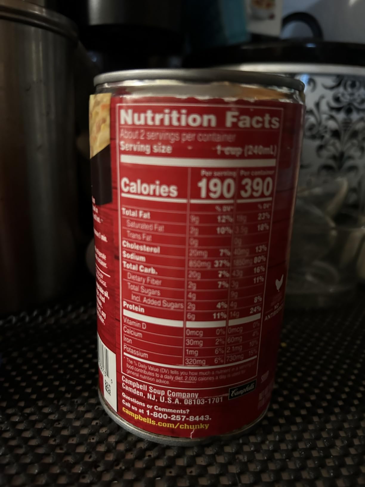 Campbell's Chunky Soup, Chicken Corn Chowder Soup, 18.8 Oz Can customer photo 2