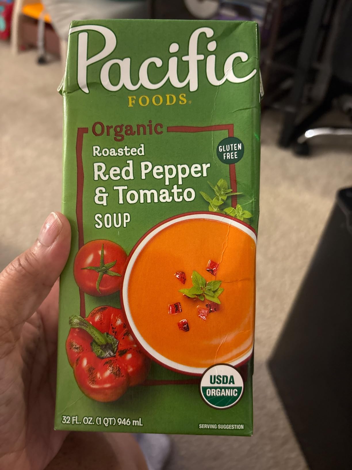 Pacific Natural, Organic Creamy Roasted Pepper & Tomato Soup, 32 Fl Oz customer photo 2