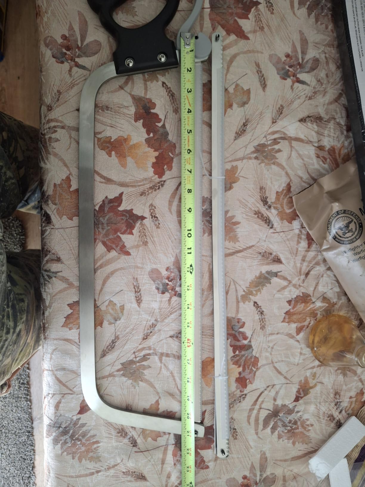 Weston Butcher Meat and Bone Saw with 16 Inch Stainless Steel Serrated Blade with Quick Release Handle (47-1601) customer photo 2