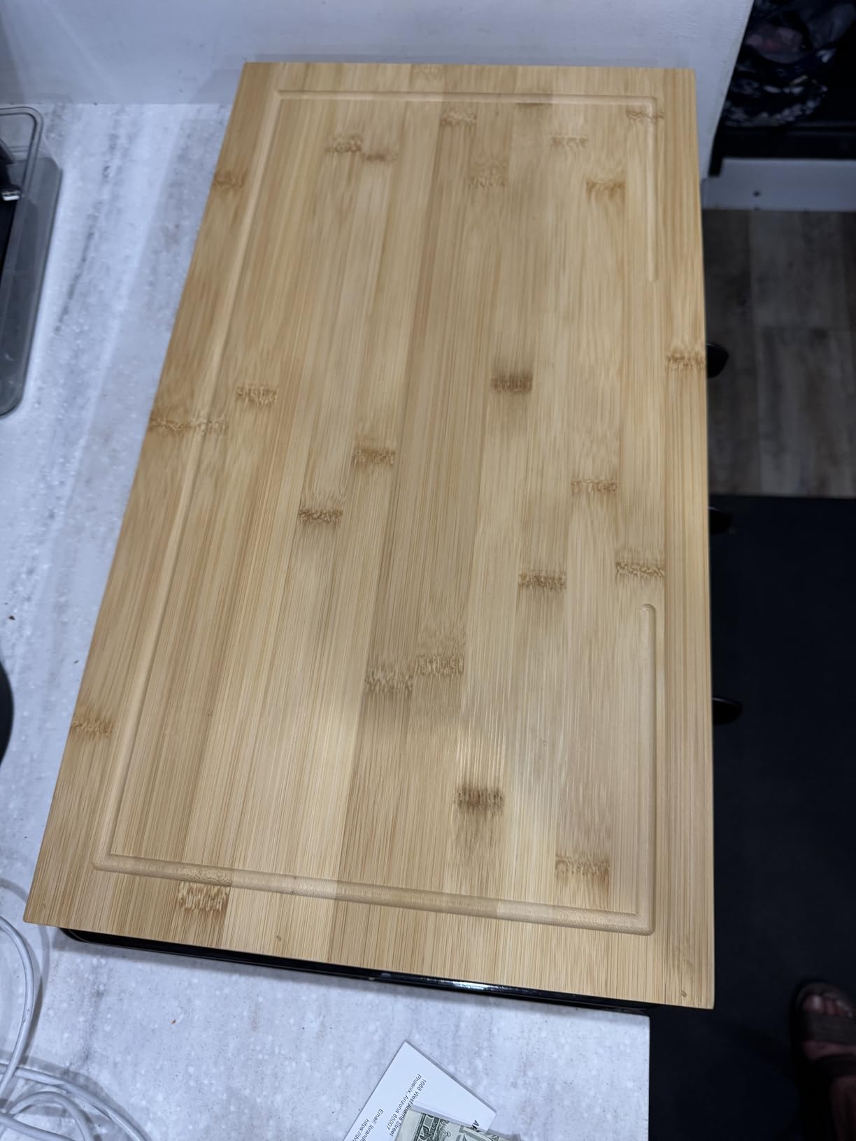 Bamboo Lg. Over The Sink/Stove Cutting Board customer photo 1