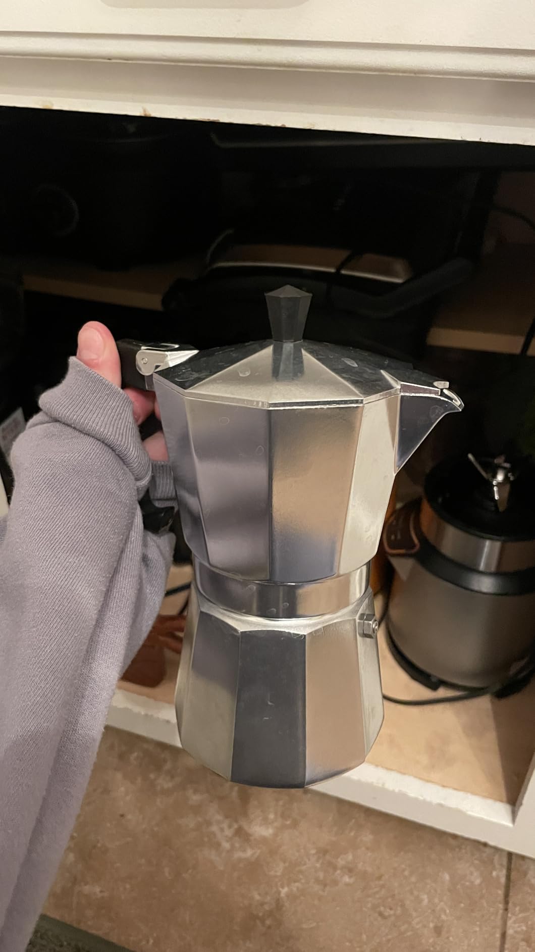 Primula Classic Stovetop Espresso and Coffee Maker, Moka Pot for Italian and Cuban Café Brewing, Greca Coffee Maker, Cafeteras, 6 Espresso Cups, Silver customer photo 2