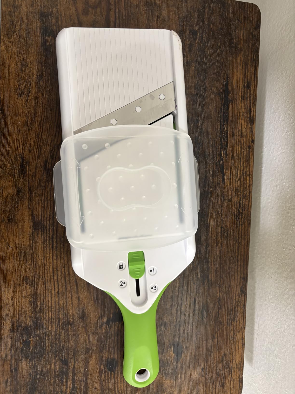 PrepSolutions Adjust-A-Slice Mandoline Slicer, Green - Adjustable Thickness customer photo 1