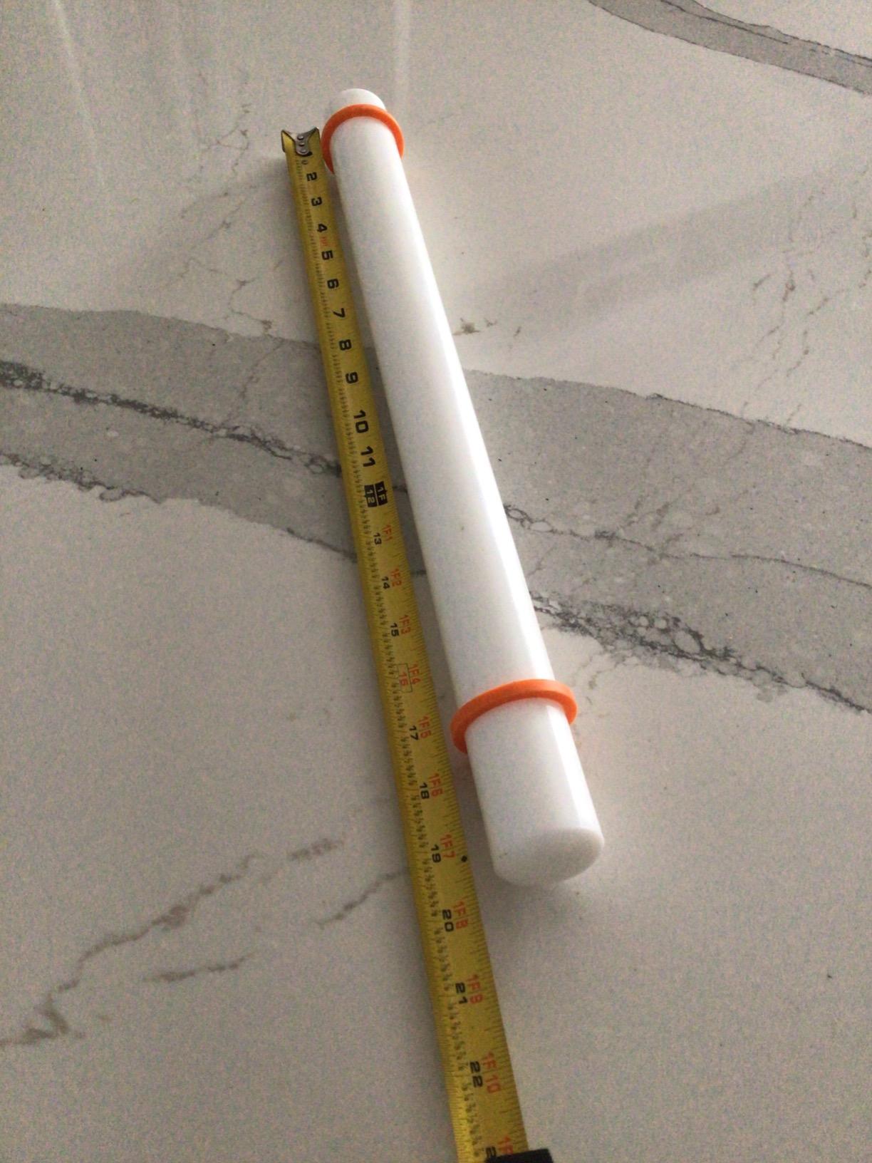 Wilton Large Fondant Rolling Pin with Guide Rings - Fondant Roller Ideal for Rolling Large Amounts of Fondant on Tiered Cakes, 20-Inch customer photo 2