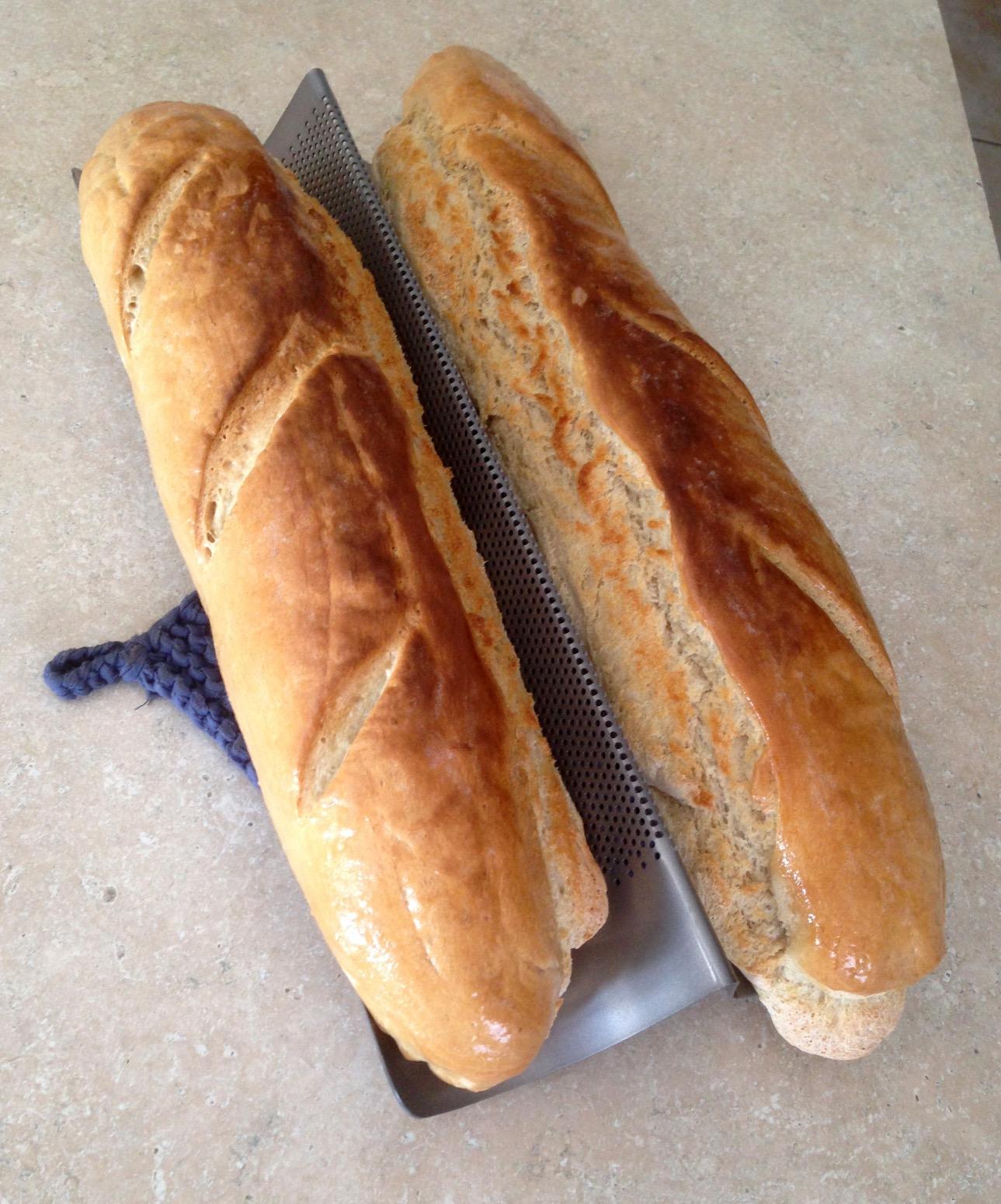 Chicago Metallic Commercial II Non-Stick Perforated Baguette Pan. Creates a crisp, golden-brown crust, 16 L x 9 W x 1.5 H customer photo 2