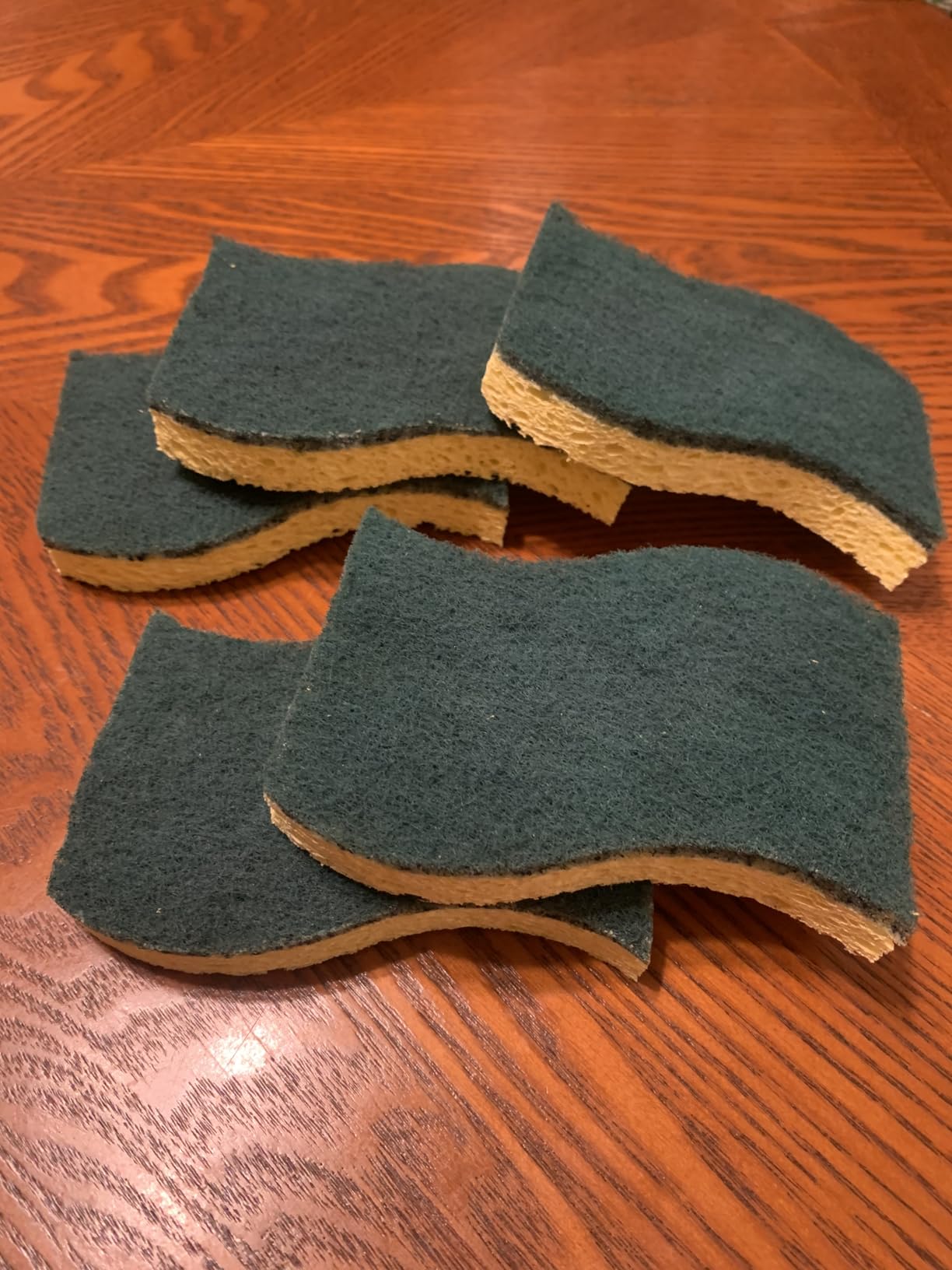 Scotch-Brite Heavy Duty Scrub Sponge, 6 Kitchen Sponges Designed for Tough Messes in the Kitchen that Last 3X Longer*, Best for Cast Iron Skillets and Outdoor Grills, Flexible, Durable, and Strong customer photo 1