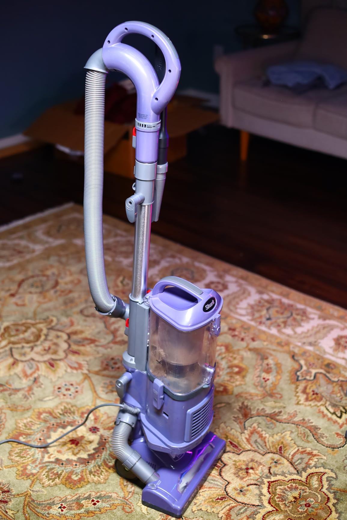 Shark NV352 Navigator Lift Away Upright Vacuum, Hepa Filter, Anti-Allergen Technology, Swivel Steering, Lavender customer photo 2