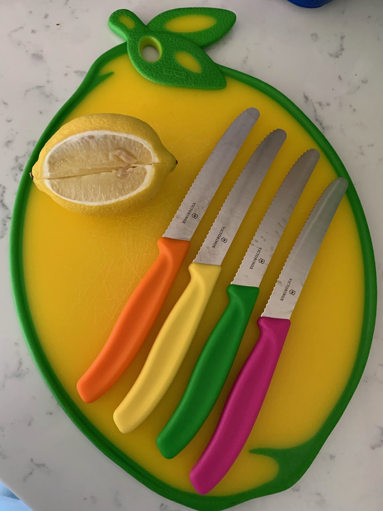 Victorinox Swiss Classic Paring Knife Set - Multicolored 4-Piece Set, Serrated Edge, 4.3