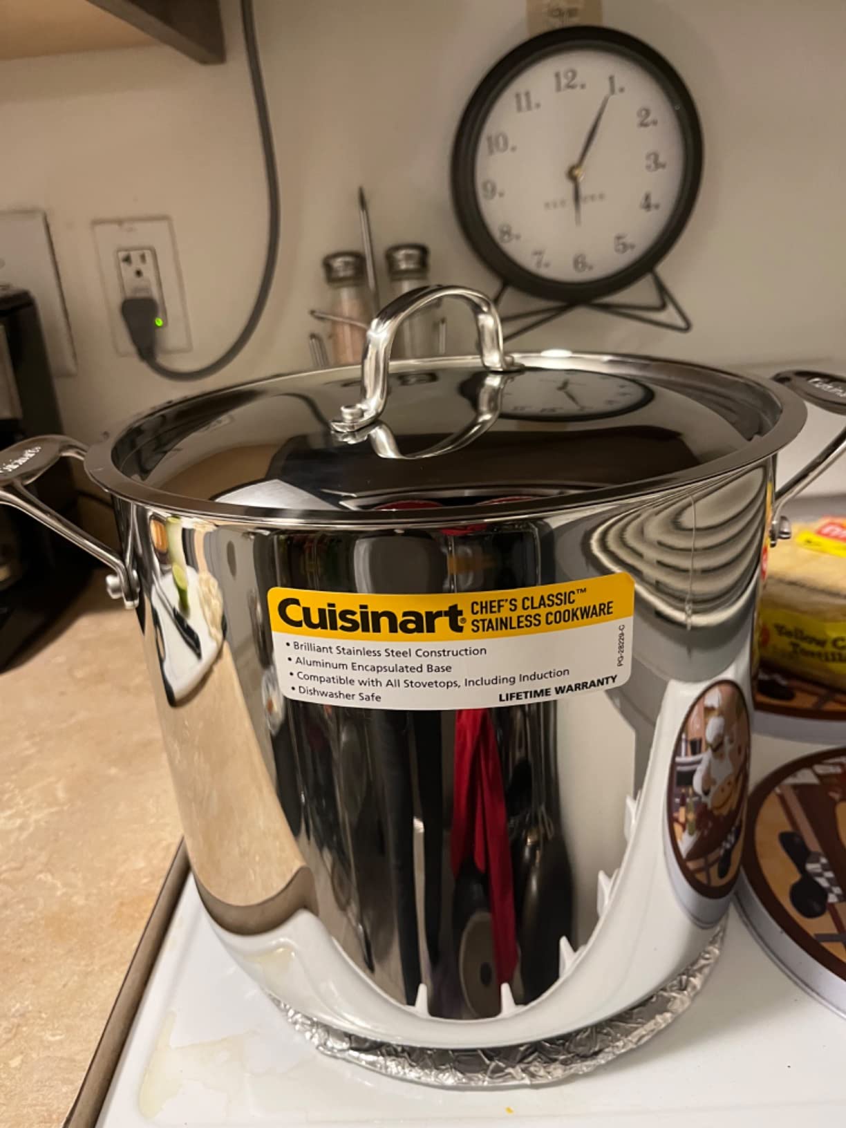 Cuisinart 76610-26G Chef's Classic 10-Quart Stockpot with Glass Cover, Brushed Stainless customer photo 1