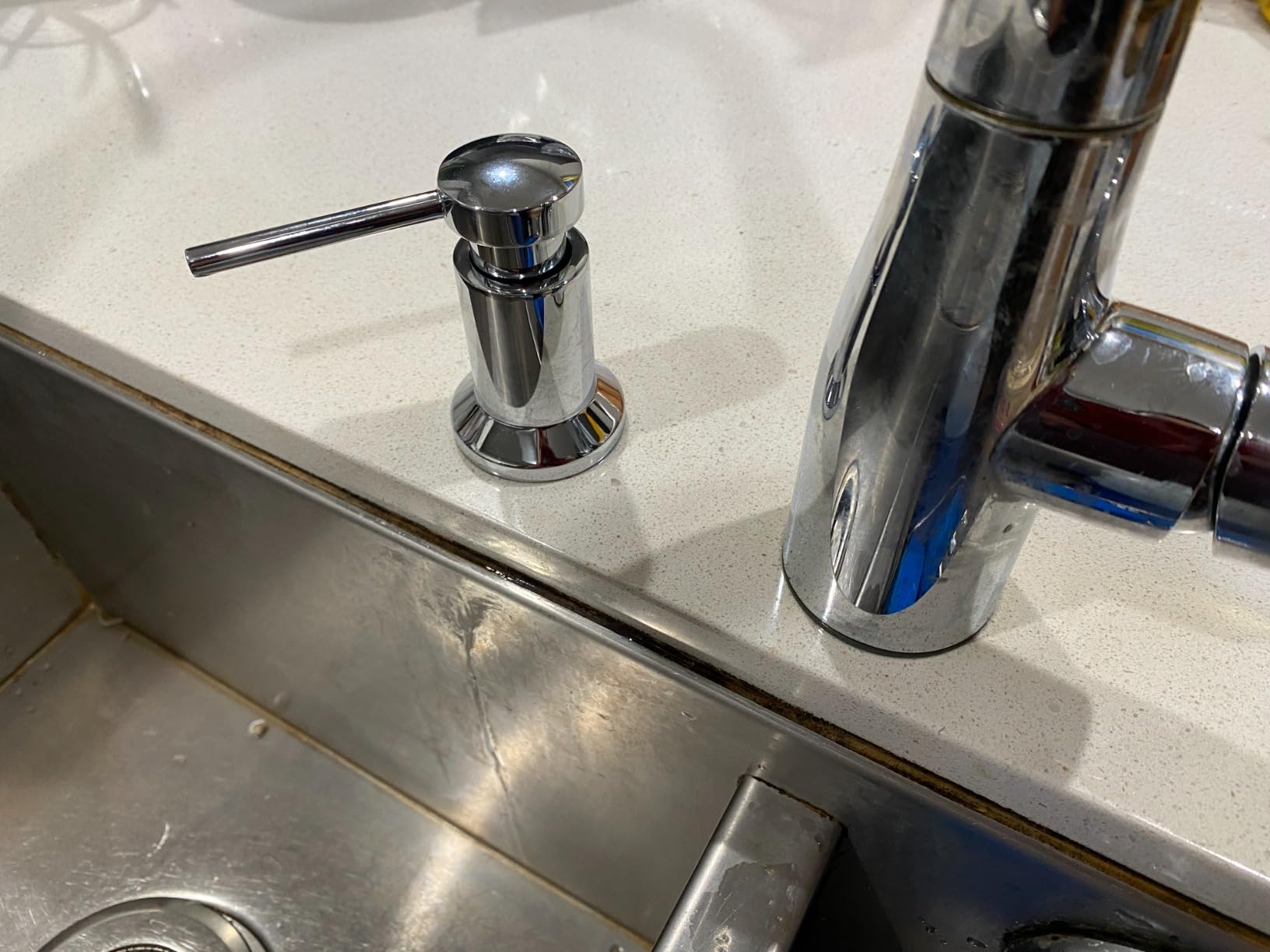 Moen Deck Mounted Lotion or Soap Dispenser for Kitchen Sink, Spot Resistant Stainless, 3942SRS customer photo 2