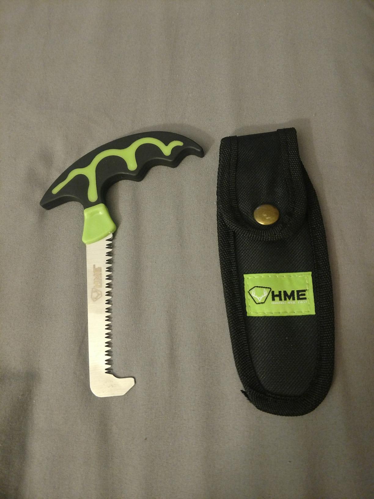 HME Hunting Compact Fixed Stainless Steel Bone Saw with Scabbard customer photo 2