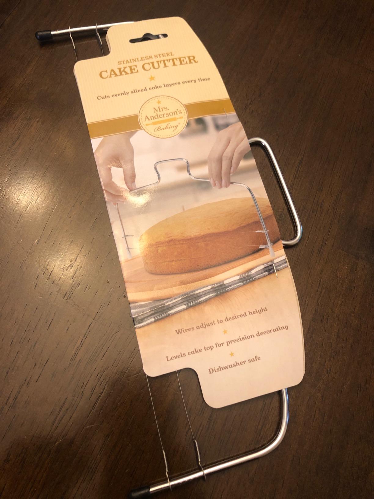 Mrs. Anderson's Baking Adjustable 2-Wire Layer Cake Cutter and Leveler, Stainless Steel, Silver customer photo 2
