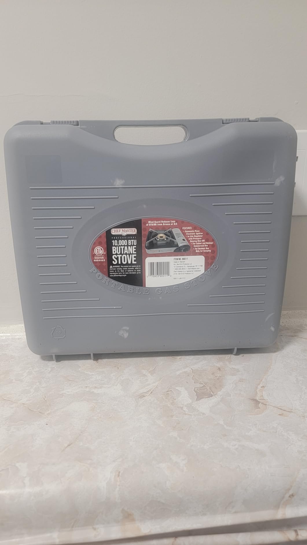 Chef-Master 90011 Butane Countertop Stove, 10 000 BTU Portable with Carry Case, High Performance, Piezo Ignition, Brass Burner, Safety Stop customer photo 1