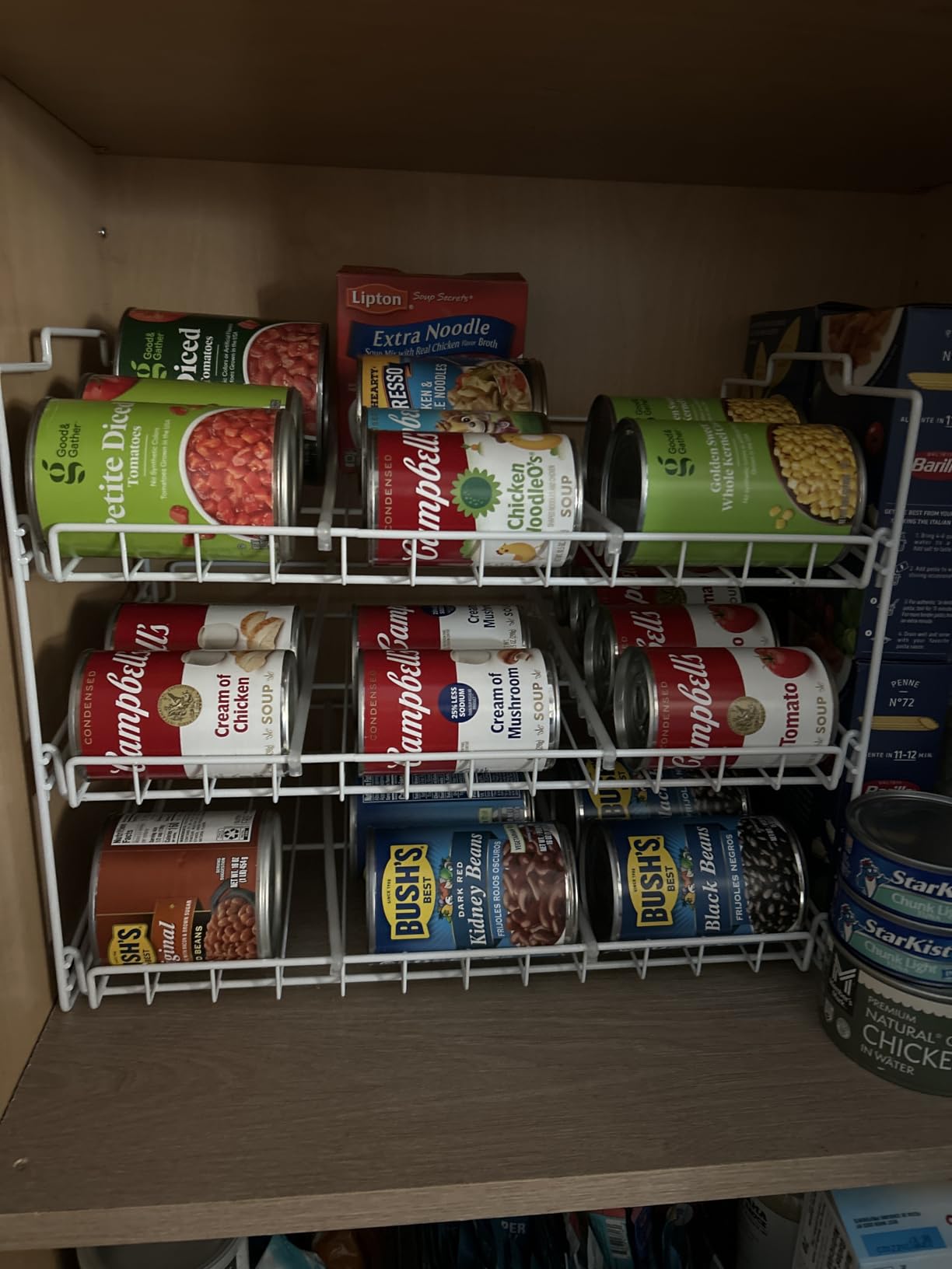Deco Brothers Stackable Can Rack Organizer for Kitchen and Pantry, Holds Upto 36 Cans, Chrome Finish customer photo 2