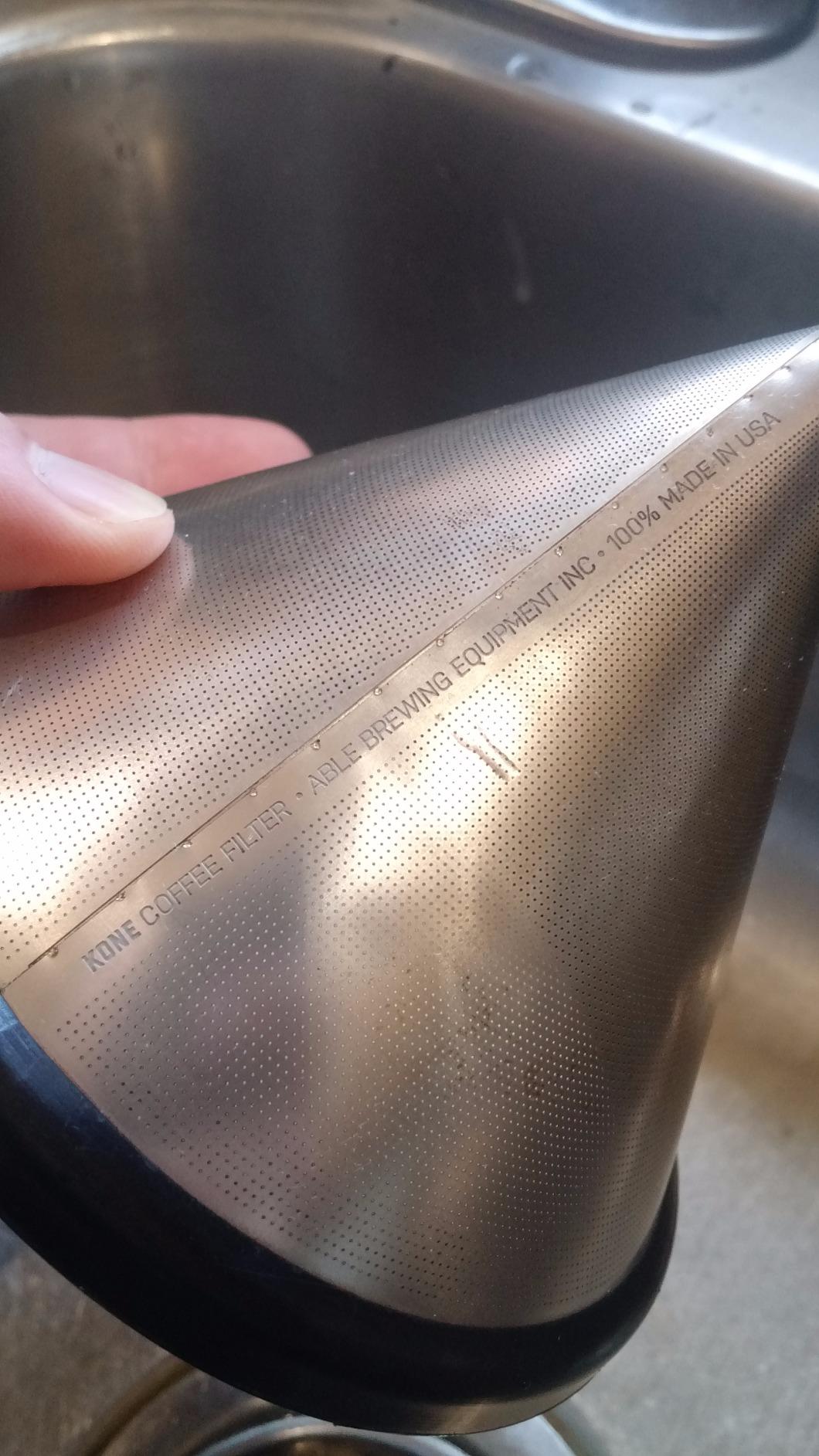 Able KONE: Reusable Stainless Steel Coffee Filter Compatible with Chemex customer photo 1