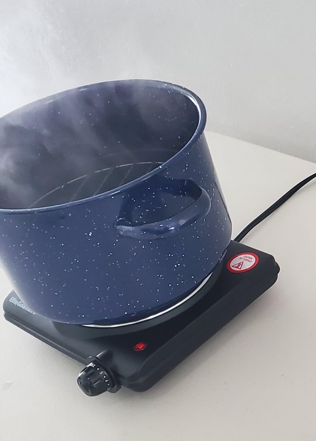 IMUSA 6.0qt Enamel Stock Pot, Blue customer photo 1