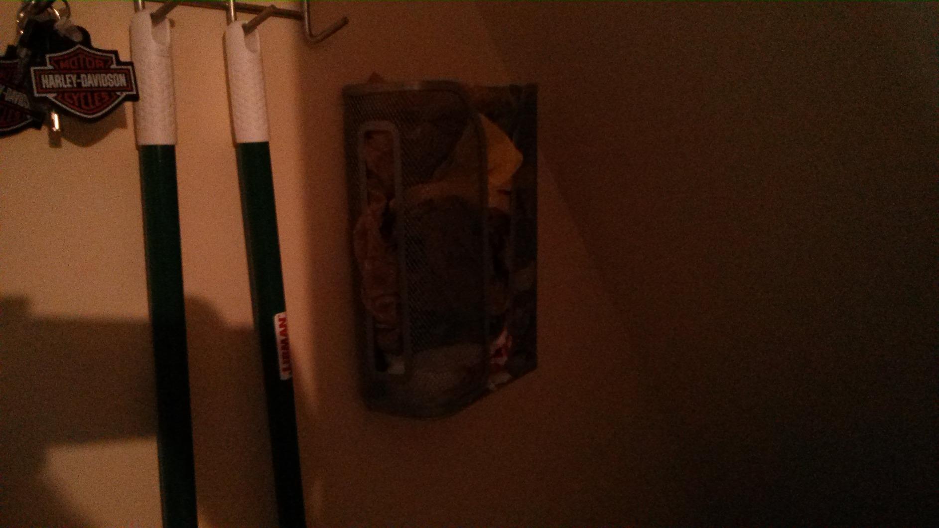 Deco Brothers Over The Cabinet Door Grocery Bag Holder, Silver customer photo 1