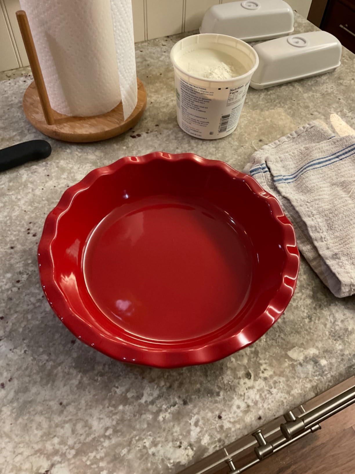 Emile Henry Pie Dish, 9, Burgundy Red customer photo 1